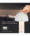 LED Tischlampe - 1800mAh Akku, Ø150x250, 3in1, weiß, Gehäuse