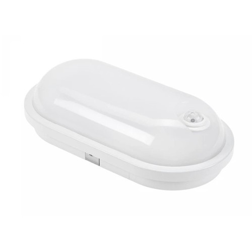 20W LED Technic Leuchte - IP54, IK07, Oval, 4000K, PIR-Sensor