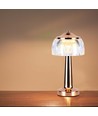 1W wiederaufladbare LED Tischleuchte, French Gold - 3-in-1, 1800mAh Akku, IP20, 13,5x26,5cm