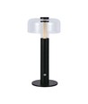 LED Tischlampe - 1800mAh Akku, Ø150x300 mm, 3000K, Schwarzes Gehäuse