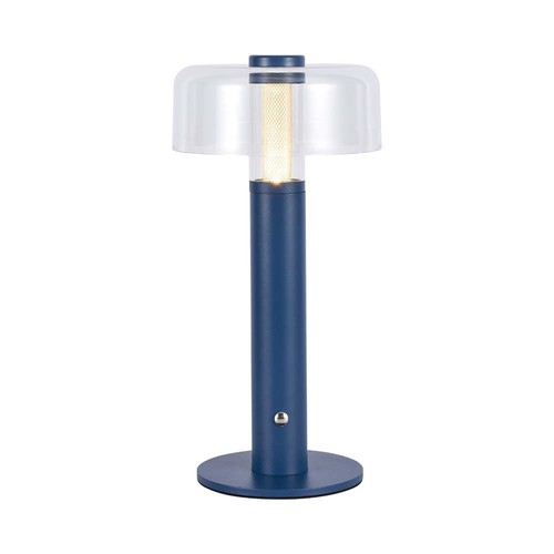 1W wiederaufladbare LED Tischleuchte - Violett, dimmbar, 3000K, USB Aufladung, 30cm hoch
