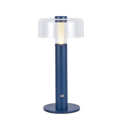 1W wiederaufladbare LED Tischleuchte - Violett, dimmbar, 3000K, USB Aufladung, 30cm hoch