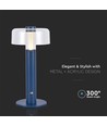 1W wiederaufladbare LED Tischleuchte - Violett, dimmbar, 3000K, USB Aufladung, 30cm hoch