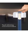 1W wiederaufladbare LED Tischleuchte - Violett, dimmbar, 3000K, USB Aufladung, 30cm hoch
