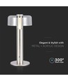 1W wiederaufladbare LED Tischleuchte, Champagner Gold - Touch dimmbar, USB-C, 3000K, 1800mAh, Höhe 30cm