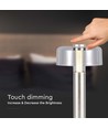 1W wiederaufladbare LED Tischleuchte, Champagner Gold - Touch dimmbar, USB-C, 3000K, 1800mAh, Höhe 30cm