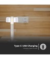 1W wiederaufladbare LED Tischleuchte, Champagner Gold - Touch dimmbar, USB-C, 3000K, 1800mAh, Höhe 30cm