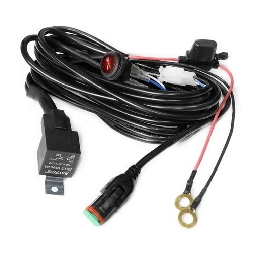 Kabel mit Schalter für Arbeitsscheinwerfer - 1 Lampe, 15A, DT06-2S Stecker, Arbeitslampe