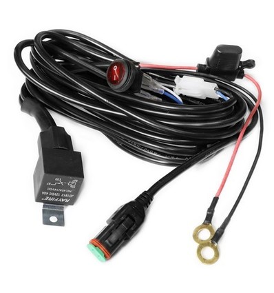 Kabel mit Schalter für Arbeitsscheinwerfer - 1 Lampe, 15A, DT06-2S Stecker, Arbeitslampe