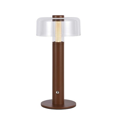 1W wiederaufladbare LED Tischleuchte, sandbraun - Touch dimmbar, 3000K, USB-C, 150x300mm