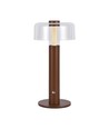 1W wiederaufladbare LED Tischleuchte, sandbraun - Touch dimmbar, 3000K, USB-C, 150x300mm