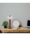 1W wiederaufladbare LED Tischleuchte, sandbraun - Touch dimmbar, 3000K, USB-C, 150x300mm