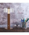 1W wiederaufladbare LED Tischleuchte, sandbraun - Touch dimmbar, 3000K, USB-C, 150x300mm