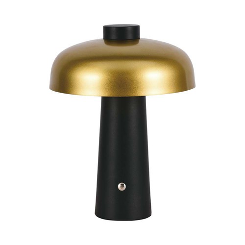 3W wiederaufladbare LED Tischleuchte - Touch dimmbar, 3-in-1 CCT, gold/schwarz, inkl. USB-Kabel