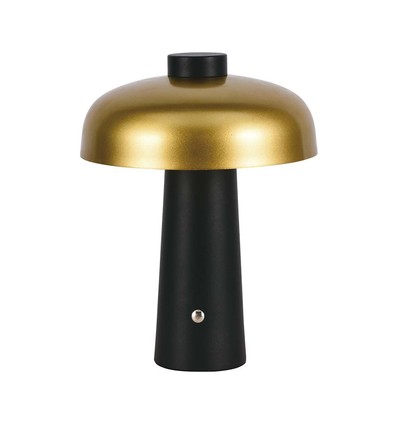 3W wiederaufladbare LED Tischleuchte - Touch dimmbar, 3-in-1 CCT, gold/schwarz, inkl. USB-Kabel