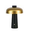 3W wiederaufladbare LED Tischleuchte - Touch dimmbar, 3-in-1 CCT, gold/schwarz, inkl. USB-Kabel