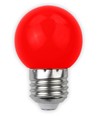 E27 1W LED Tropfenlampe - Rot, mattiert