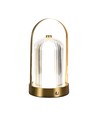 1W wiederaufladbare LED Tischleuchte, touch dimmbar - 3-in-1 CCT, French Gold, 1800mAh Akku, Höhe 19cm