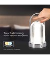 1W wiederaufladbare LED Tischleuchte, 3-in-1 CCT - Touch dimmbar, USB-C, 6-8 Stunden Akku, Antik-Finish