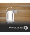 1W wiederaufladbare LED Tischleuchte, 3-in-1 CCT - Touch dimmbar, USB-C, 6-8 Stunden Akku, Antik-Finish