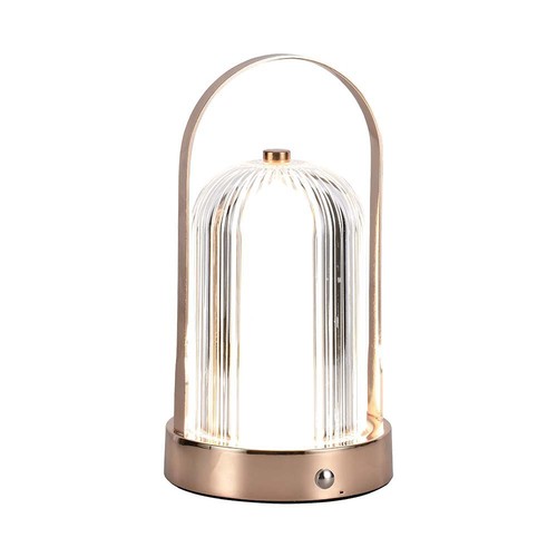 1W wiederaufladbare LED Tischleuchte, Antik-Bronze - 3-in-1 CCT, dimmbar, 5V, 1800mAh Akku, Höhe 19cm