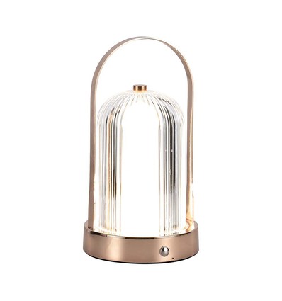 1W wiederaufladbare LED Tischleuchte, Antik-Bronze - 3-in-1 CCT, dimmbar, 5V, 1800mAh Akku, Höhe 19cm