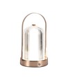 1W wiederaufladbare LED Tischleuchte, Antik-Bronze - 3-in-1 CCT, dimmbar, 5V, 1800mAh Akku, Höhe 19cm