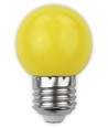 E27 1W LED Tropfenlampe - Gelb, mattiert