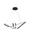 72cm 24W dekorative LED Pendelleuchte - Schwarz, 3240lm, 3000K, IP20, inkl. Leuchtmittel
