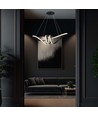 72cm 24W dekorative LED Pendelleuchte - Schwarz, 3240lm, 3000K, IP20, inkl. Leuchtmittel