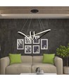 72cm 24W dekorative LED Pendelleuchte - Schwarz, 3240lm, 3000K, IP20, inkl. Leuchtmittel