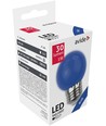 1W Farbige LED Kronenlampe - Blau, mattiert, E27