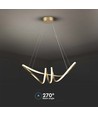 24W dekorative LED Pendelleuchte - L720x300mm, 3240lm, 3000K, schwarz, IP20
