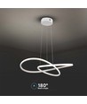 20W LED Pendelleuchte, Ø50cm - 127lm/W, weiß, rund, 3000K, inkl. Leuchtmittel