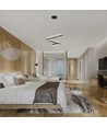 32W LED Pendelleuchte mit 3 Ringen - Schwarz, 3000K, 600x400x200mm, dekorative Deckenleuchte