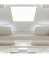 60x60 LED Panel, 36W - 110lm/W, 2-in-1 Einbau oder Anbau, weißer Rand