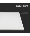 60x60 LED Panel, 36W - 110lm/W, 2-in-1 Einbau oder Anbau, weißer Rand