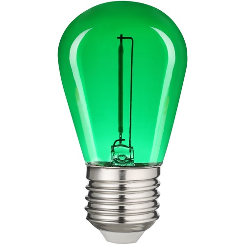 E27 0,6W LED Tropfenlampe - Grün, Kohlefaden