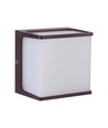 8W LED Wandleuchte - IP65, braunes Gehäuse, 4000K, 800lm, 120x120x92mm