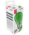E27 0,6W LED Tropfenlampe - Grün, Kohlefaden