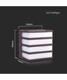 8W LED Wandleuchte - IP65, braun, 3000K, inkl. Leuchtmittel
