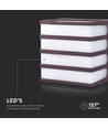 8W LED Wandleuchte - IP65, braun, 3000K, inkl. Leuchtmittel