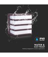 8W LED Wandleuchte - IP65, braun, 3000K, inkl. Leuchtmittel