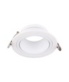 GU10 Einbaustrahler Tief - Rund, weiß, Ø8,75cm, tiefes Design, blendfrei