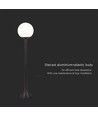 Schwarze Gartenlampe - 97cm, IP44 Außenbereich, Mattschwarz, E27-Fassung, ohne Leuchtmittel