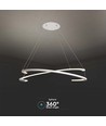 48W Metall-Deckenleuchte - 800x1200mm, 3000K, weiß, TRIAC-Dimmung