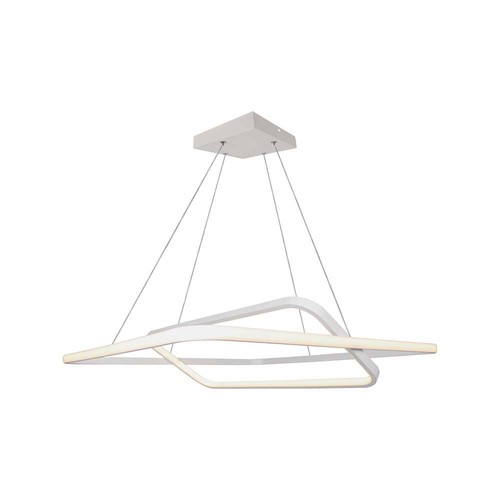 60x60cm 48W LED Pendelleuchte, dimmbar - 5150lm, Weiß, Aluminium, IP20 Innenbereich