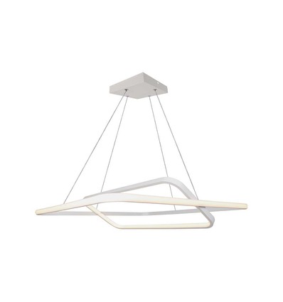 60x60cm 48W LED Pendelleuchte, dimmbar - 5150lm, Weiß, Aluminium, IP20 Innenbereich