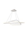 60x60cm 48W LED Pendelleuchte, dimmbar - 5150lm, Weiß, Aluminium, IP20 Innenbereich