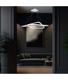 60x60cm 48W LED Pendelleuchte, dimmbar - 5150lm, Weiß, Aluminium, IP20 Innenbereich